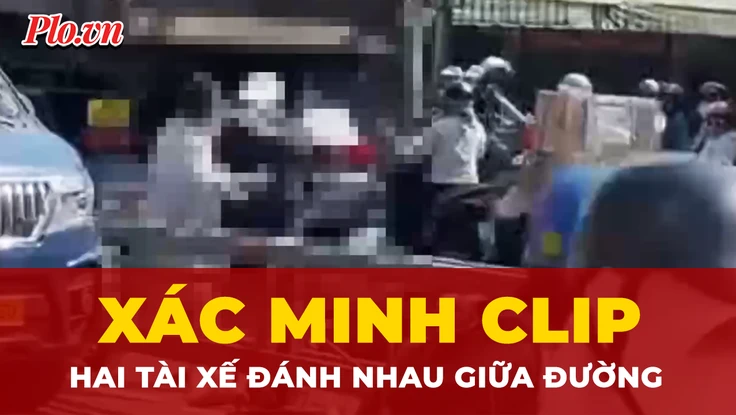 TP.HCM: Xác minh clip hai người đánh nhau giữa đường Trường Chinh
