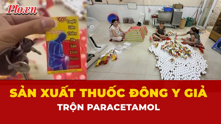 thuốc đông y giả, sản xuất, trộn Paracetamol