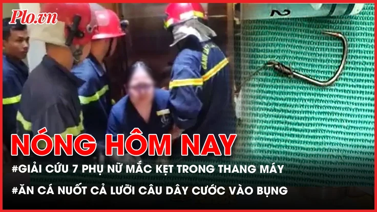thẩm mĩ viện, giải cứu bảy người, mắc kẹt trong thang máy, thẩm mĩ viện