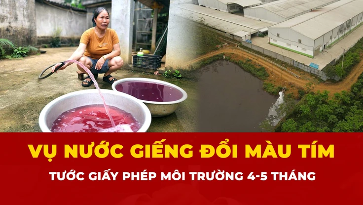 nước giếng đổi màu tím, Thanh Hóa, 