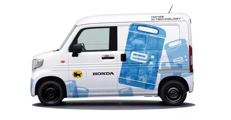 Honda thử nghiệm pin rời trên mẫu xe điện giao hàng Van Concept