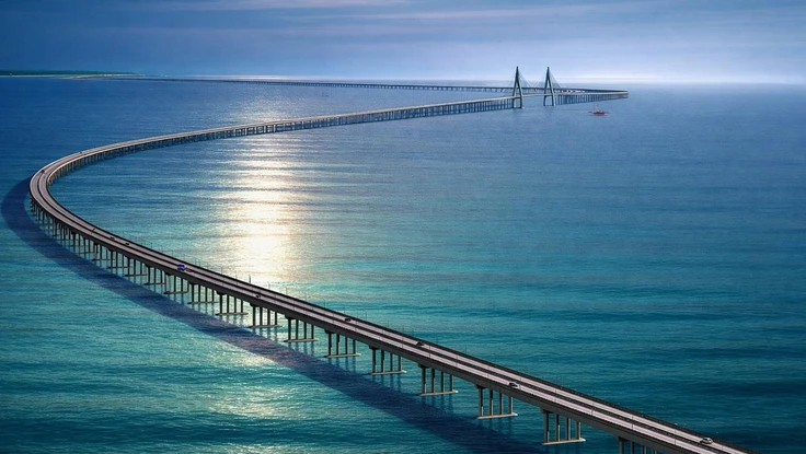 Lộ diện phối cảnh tuyệt đẹp của cầu đường vượt biển Cần Giờ - Vũng Tàu dài gần 15 km