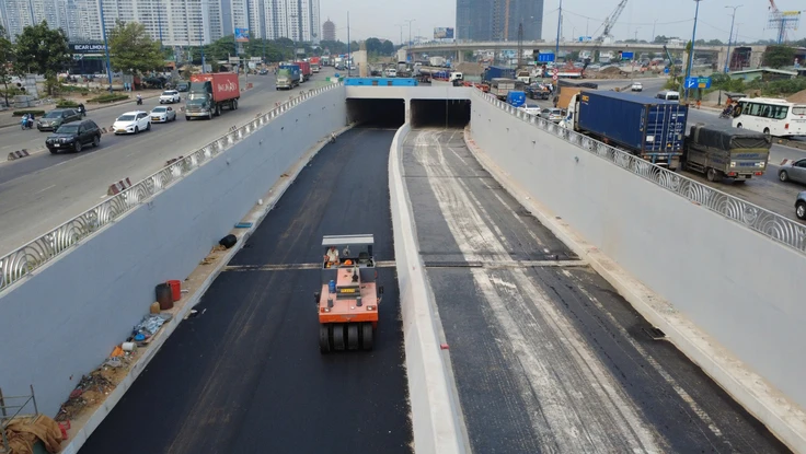 Sáng nay thông xe hầm chui nút giao An Phú, loại xe nào được lưu thông?