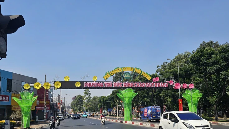 Phường Thủ Đức chỉnh trang đường phố, công viên đón Tết