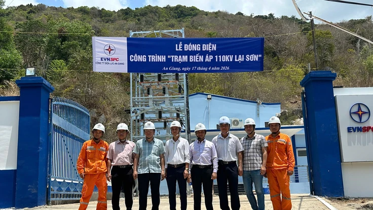 EVNSPC đóng điện, vận hành Trạm biến áp 110kV Lại Sơn