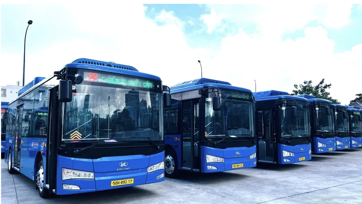 TP.HCM: Tuyến xe buýt số 57 chính thức chuyển sang sử dụng xe điện