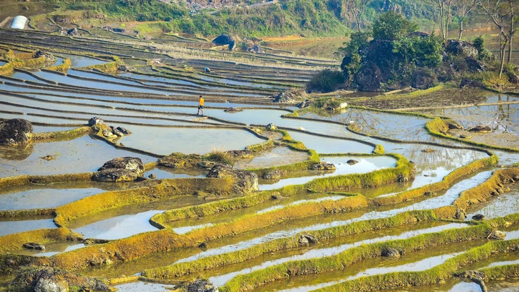 Ngắm 'viên ngọc xanh' Pù Luông xứ Thanh mùa nước đổ