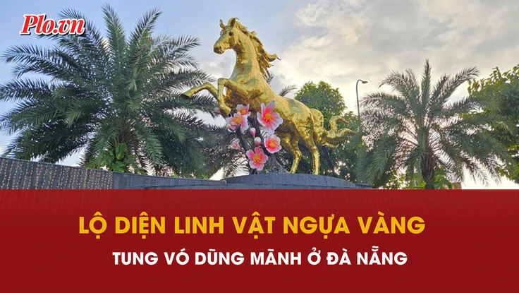 Cận cảnh linh vật ngựa do nghệ nhân Đinh Văn Tâm chế tác tại Đà Nẵng