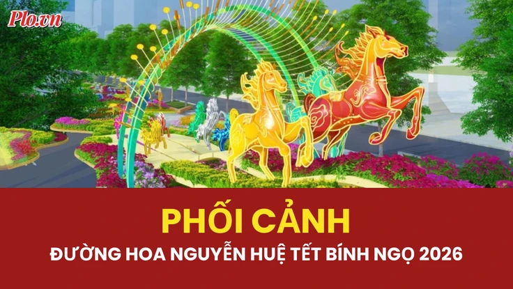Ngắm phối cảnh độc đáo của đường hoa Nguyễn Huệ Tết Bính Ngọ 2026
