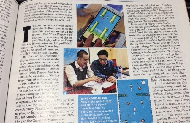 Rolling Stone đăng ảnh Phó Thủ tướng Vũ Đức Đam tiếp cha đẻ Flappy Bird