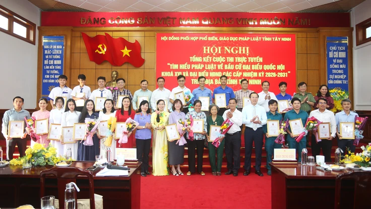 Gần 48.000 người tham gia thi tìm hiểu pháp luật bầu cử tại Tây Ninh