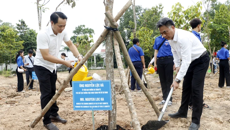 Khánh thành 'Vườn cây Hữu nghị' tại Phú An - Dấu ấn xanh kết nối bạn bè quốc tế