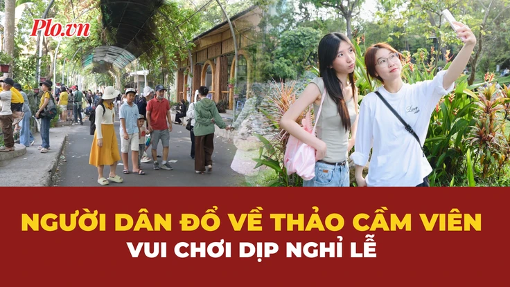 Hàng ngàn người đổ về Thảo Cầm Viên 'trốn nóng' dịp nghỉ lễ 