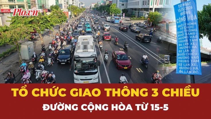 Video: Đường Cộng Hòa sau tháo dỡ dải phân cách cứng để giảm kẹt xe