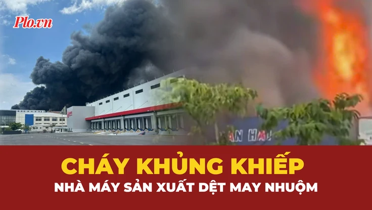 Cháy kinh hoàng nhà máy trong Khu công nghiệp ở Đồng Nai