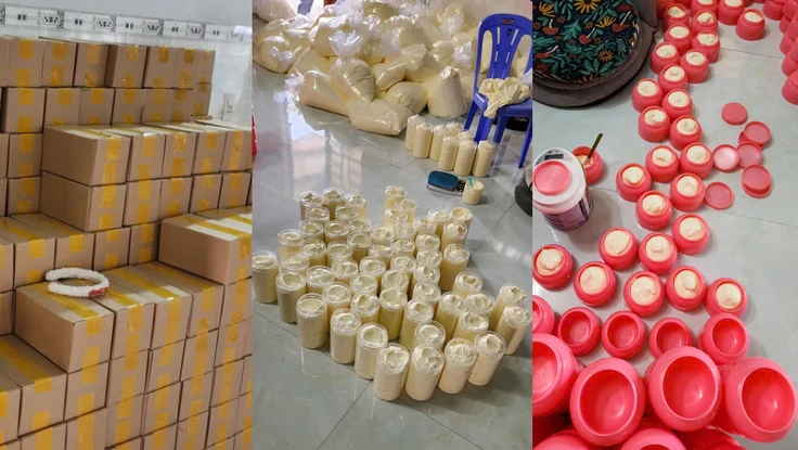 Phát hiện cơ sở sản xuất 'kem trộn' bán online quy mô lớn ở Cần Thơ