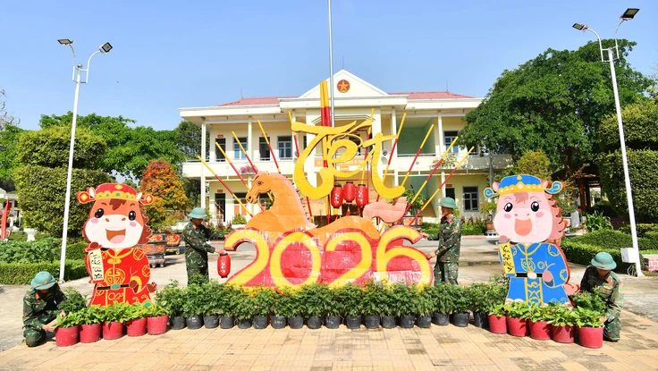 Doanh trại Sư đoàn 9 rộn ràng đón Tết Nguyên đán Bính Ngọ 2026