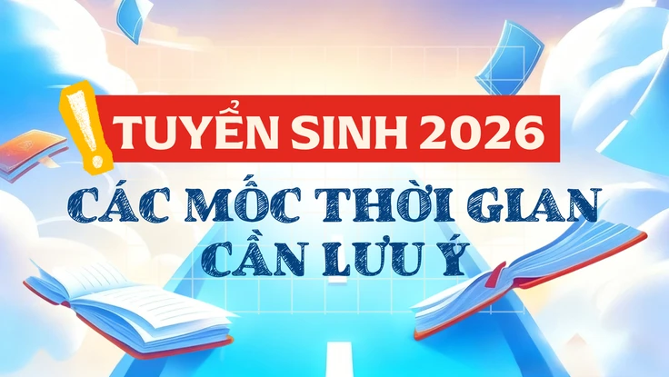 Tuyển sinh 2026: Những điểm mới và các mốc thời gian cần phải nhớ