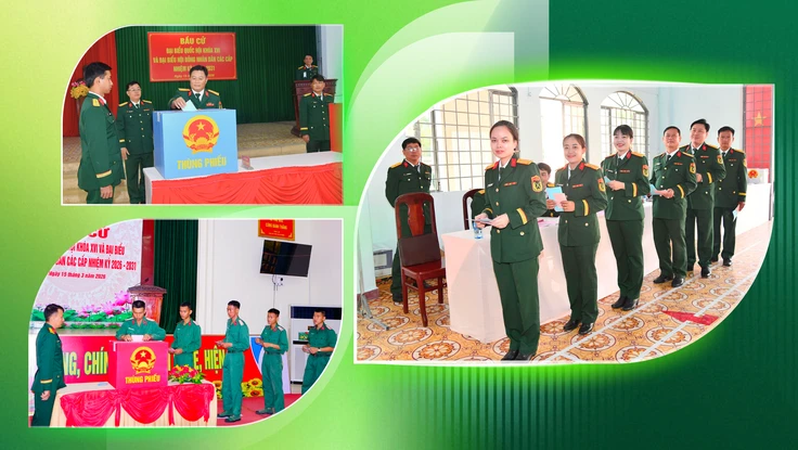 Chùm ảnh: Bộ đội Sư đoàn 9 tham gia Ngày hội non sông