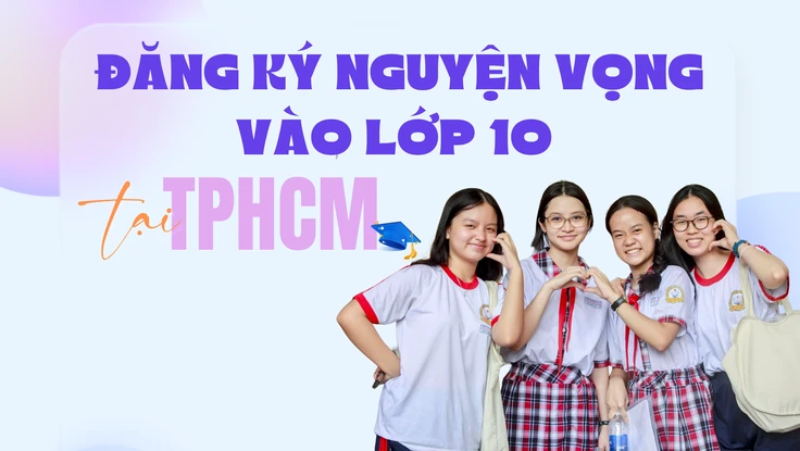 Infographic: Hướng dẫn chi tiết đăng ký nguyện vọng vào lớp 10 tại TP.HCM 
