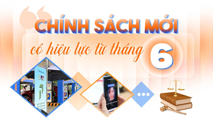 Infographic: Loạt chính sách mới có hiệu lực từ tháng 6-2026