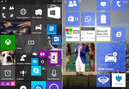 Rò rỉ Windows 10 for phone phiên bản mới