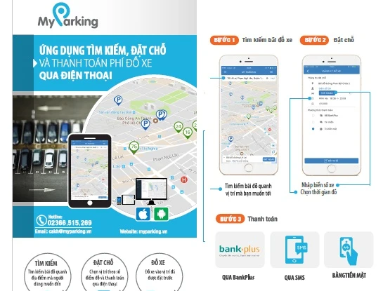 Tìm bãi giữ ô tô giá rẻ bằng smartphone