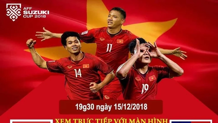 Các điểm xem chung kết AFF Cup 2018 trên màn hình lớn miễn phí
