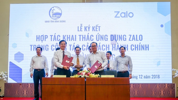 Bình Dương giải quyết các thủ tục hành chính bằng Zalo