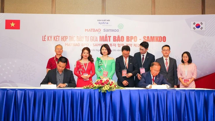 Mắt Bão BPO và Samkoo hợp tác mở rộng kinh doanh