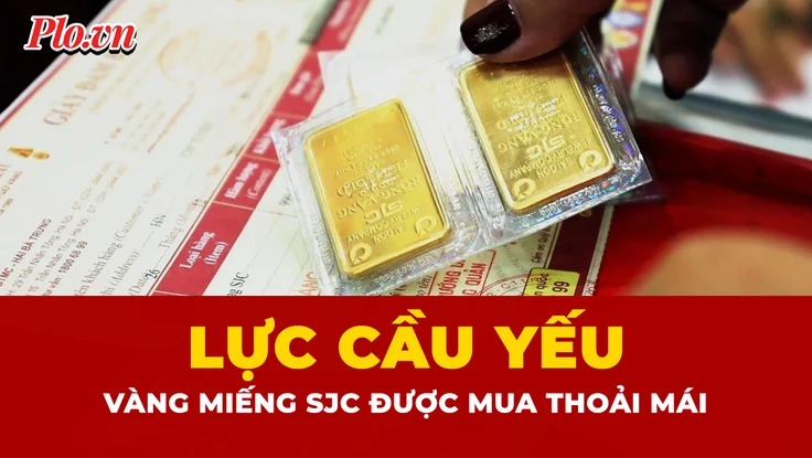 Vàng miếng SJC được ‘thả cửa’ cho người mua