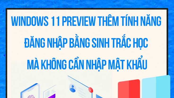 Windows 11 Preview thêm tính năng đăng nhập bằng sinh trắc học mà không cần nhập mật khẩu