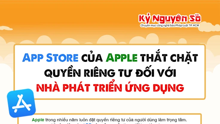 App Store của Apple thắt chặt quyền riêng tư đối với các ứng dụng