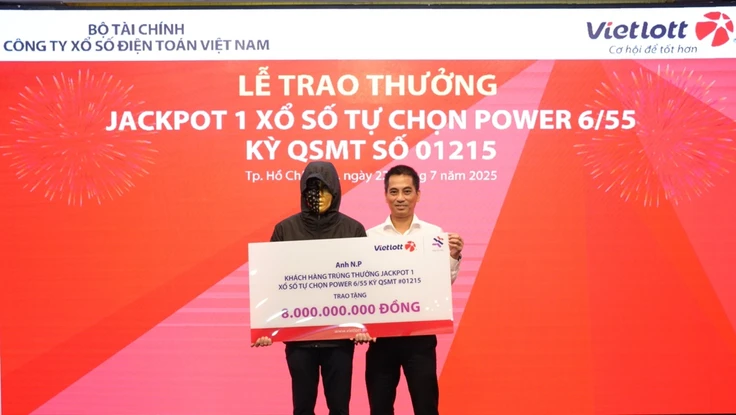 Vietlott trả thưởng hơn 5.342 tỉ đồng trong năm 2025