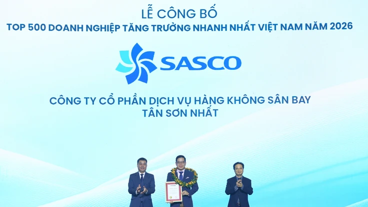 SASCO khát vọng tiên phong và dấu ấn Top 5 Doanh nghiệp tăng trưởng nhanh nhất Việt Nam 2026