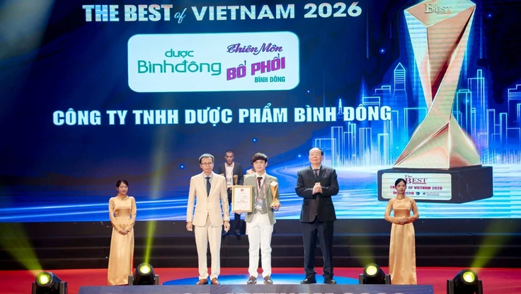 Vượt qua bộ tiêu chí nghiêm ngặt, Dược Bình Đông được công nhận tại The Best of Vietnam 2026