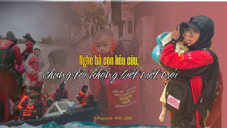 Đội SOS 75 ở Huế: 'Nghe bà con kêu cứu, chúng tôi không biết mệt mỏi'