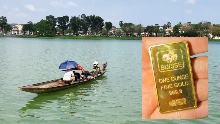 Tìm thấy 2 cây vàng của người dân đánh rơi xuống sông Hương