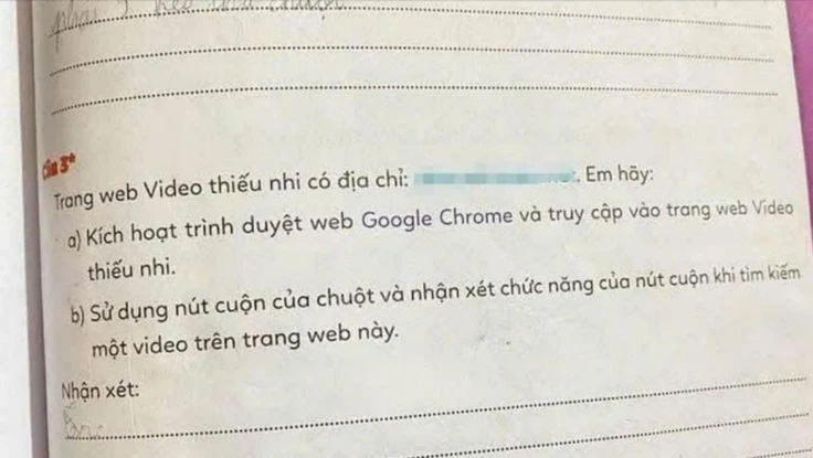Thu hồi Vở bài tập Tin học 3 do đường link bị chèn nội dung phản cảm