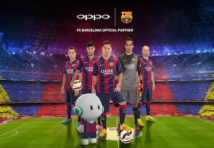 Oppo chính thức hợp tác cùng Barcelona