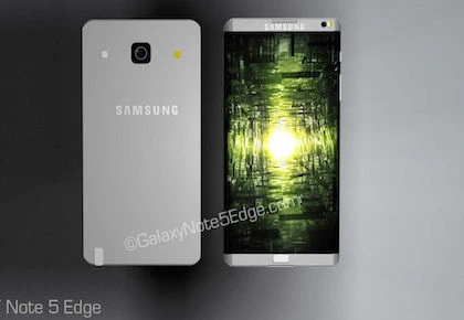 Concept Galaxy Note 5 Edge siêu mỏng hai màn hình