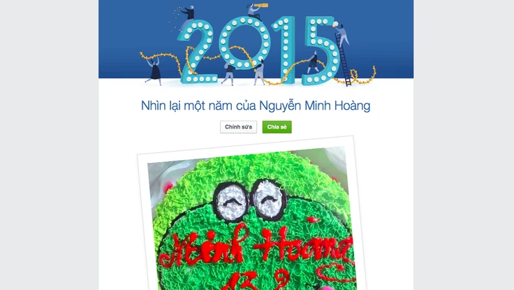 Nhìn lại một năm đã qua với Facebook Year in Review