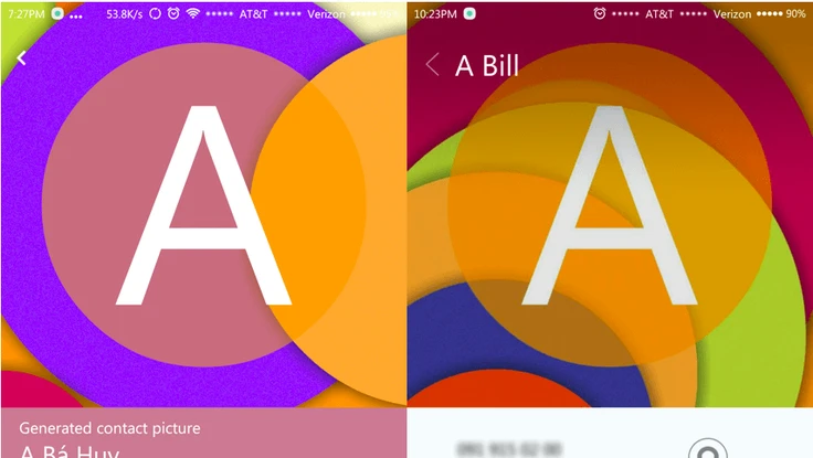 Ứng dụng danh bạ siêu đẹp cho Android