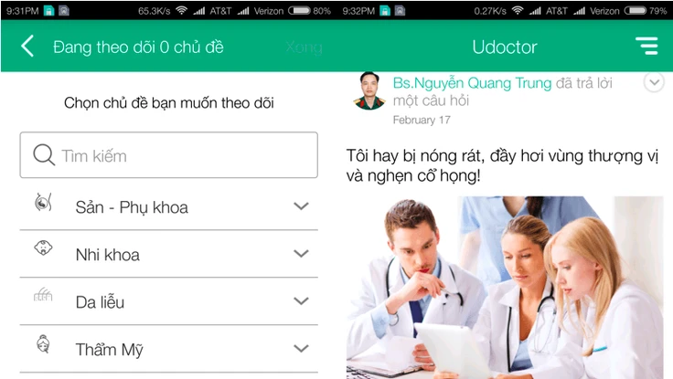 Ứng dụng người bệnh hỏi - bác sĩ trả lời