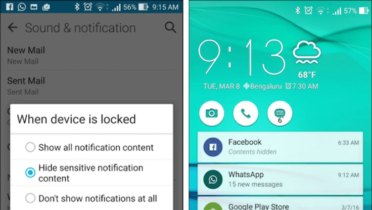 Ẩn các nội dung nhạy cảm trên smartphone