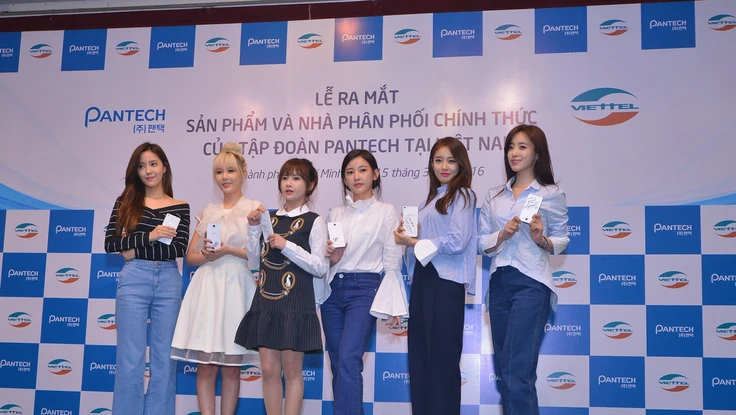 Pantech chính thức trở lại VN cùng nhóm nhạc T-Ara