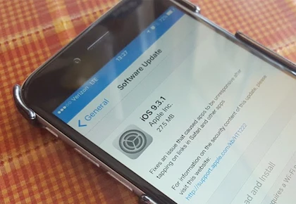Apple phát hành iOS 9.3.1 để sửa lỗi treo máy