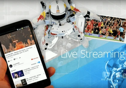 YouTube cho phép phát video trực tiếp từ smartphone