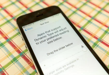 Tăng kích thước văn bản và biểu tượng trên iPhone
