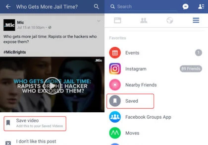 Facebook đã cho phép xem video khi không có mạng
